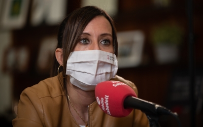 L'alcaldessa Marta Farrés al seu despatx | Roger Benet